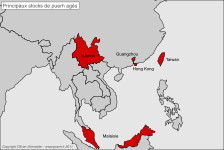 Hong Kong et Guangdong par rapport au Yunnan