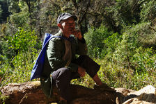 Un des gardiens du parc de Da Xue Shan