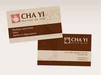 Carte de visite de la maison de thé Cha Yi (1)