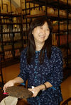 Camellia Siow, with the first wafer Purple Cane Tea Wild (2001)