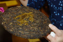 Camellia Siow, with the first wafer Purple Cane Tea Wild (2001)