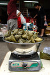 Zongzi cooking at a market in Kunming