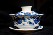 Gaiwan avec son couvercle et sa soucoupe