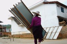 sheets of paper drying in the sun Dai