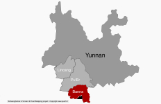 Le Xishuangbanna au sein du Yunnan