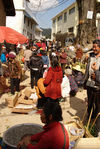 Marché avant le nouvel an dans la région de Lincang