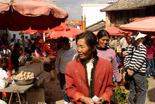  Market before New Year in a village in Lincang