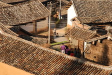 Village traditionnel à Lincang dans le Yunnan