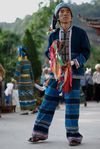 Musique durant la grande fête Bulang dans un village de Lincang